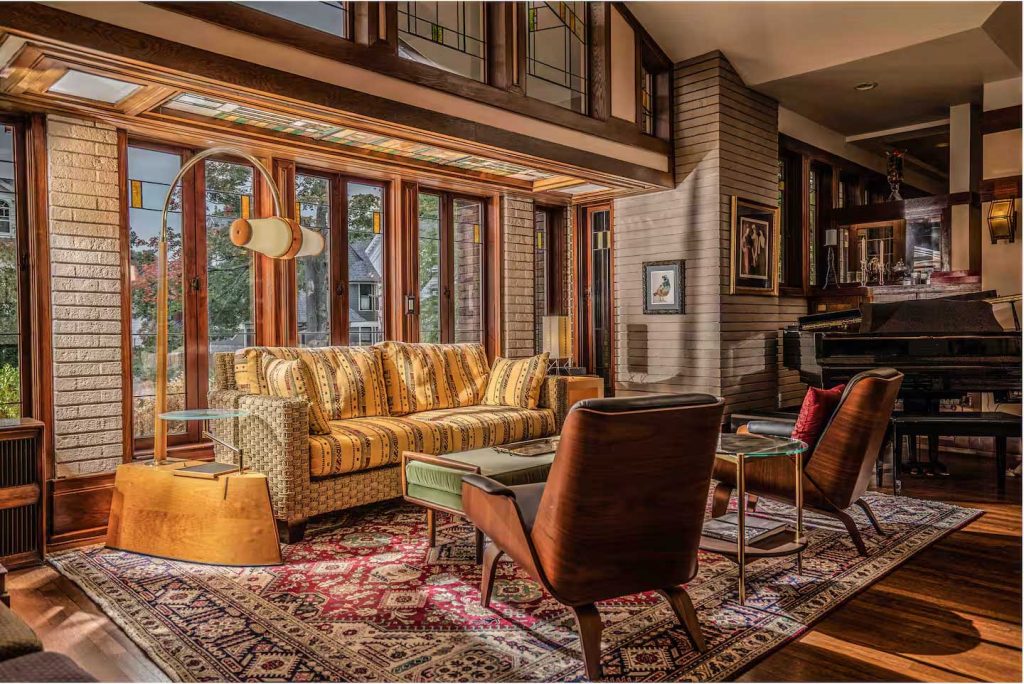 Amberg House in grand rapids michigan living room